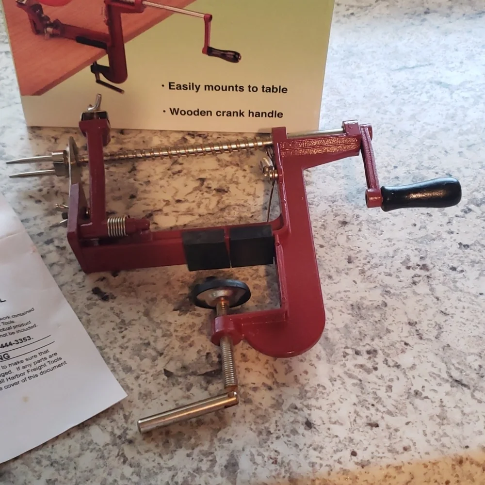 Apple peeler hand crank stainless steel blade